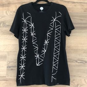 MSFTSrep Black White M Geometric Tee
